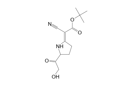 Cyano-[5-(2-hydroxyacetyl)pyrrolidin-2-ylidene]acetic acid, t-butyl ester