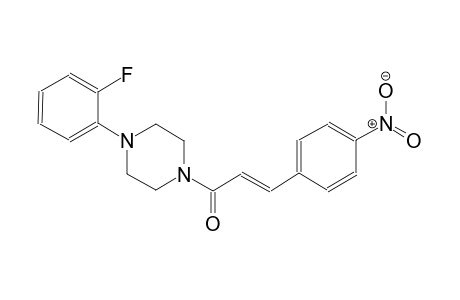 1-(2-fluorophenyl)-4-[(2E)-3-(4-nitrophenyl)-2-propenoyl]piperazine