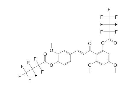 4,2'-bis(Heptafluorobutyryl)oxy-3,4',6'-trimethoxychalcone (isomer 2)