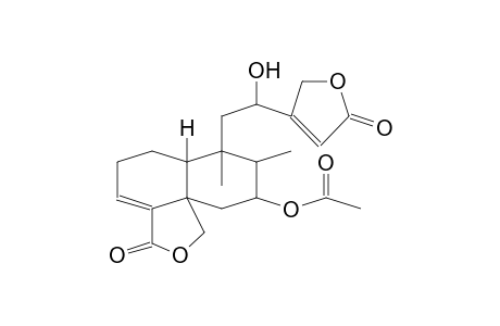 1H-NAPHTHO[1,8A-C]FURAN-3(5H)-ONE, 9-(ACETYLOXY)-7-[2-(2,5-DIHYDRO-5-OXO-3-FURANYL)-2-HYDROXYETHYL]-6,6A,7,8,9,10-HEXAHYDRO-7,8-DIMETHYL-