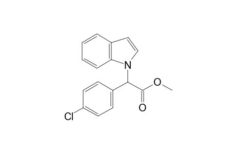 methyl 2-(4-chlorophenyl)-2-indol-1-yl-acetate