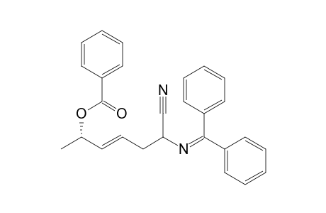 (E)-(6S)-6-(Benzoyloxy)-2-((diphenylmethylene)amino)hept-4-enenitrile