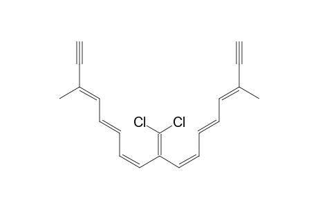 3,5,7,10,12,14-Heptadecahexaene-1,16-diyne, 9-(dichloromethylene)-3,15-dimethyl-, (E,E,Z,Z,E,E)-
