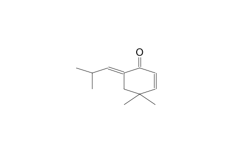 2-CYCLOHEXEN-1-ONE, 4,4-DIMETHYL-6-(2-METHYLPROPYLIDENE)-