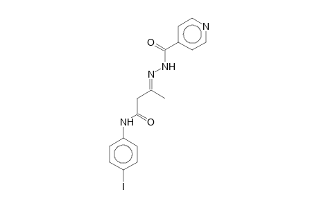 N-(4-Iodophenyl)-3-(isonicotinoylhydrazono)butyramide