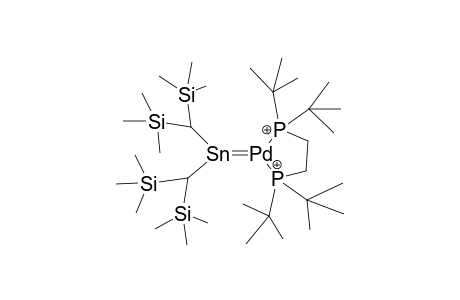 Palladium, (1,2-bis[bis(tert.-butyl)phosphino]ethane)(bis[bis(trimethylsilyl)methyl]stannyl)-