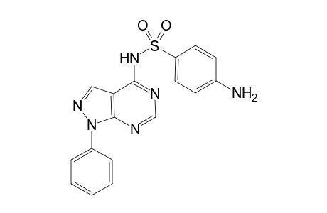 4-Amino-N-(1-phenyl-1H-pyrazolo[3,4-d]-pyrimidin-4-yl)benzenesulfonamide