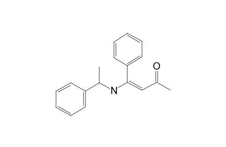 1-Phenyl-1-(1-phenylethylamino)-buten-3-one