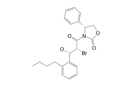 N-[2'-BROMO-3'-HYDROXY-3'-(ORTHO-BUTYLPHENYL)-1'-OXOPROPYL]-4-PHENYL-2-OXAZOLIDINONE