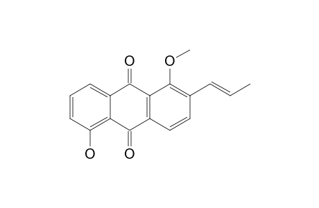 5-HYDROXY-1-METHOXY-2-(PROP-1'-ENYL)-ANTHRAQUINONE