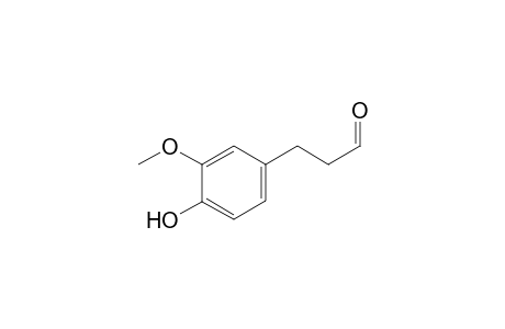 3-(4-hydroxy-3-methoxy-phenyl)propanal