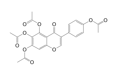 5,6,7-triacetoxy-3-(4'-acetoxyphenyl)-4H-1-benzopyran-4-one