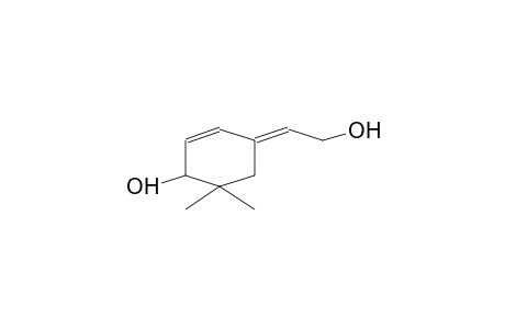 2-CYCLOHEXEN-1-OL, 4-(2-HYDROXYETHYLIDENE)-6,6-DIMETHYL-