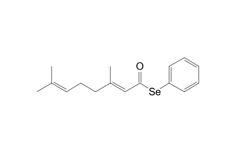 Se-phenyl (2E)-3,7-dimethylocta-2,6-dieneselenoate