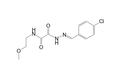acetic acid, [(2-methoxyethyl)amino]oxo-, 2-[(E)-(4-chlorophenyl)methylidene]hydrazide