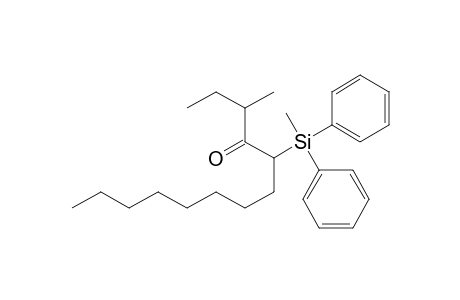 4-Tridecanone, 3-methyl-5-(methyldiphenylsilyl)-