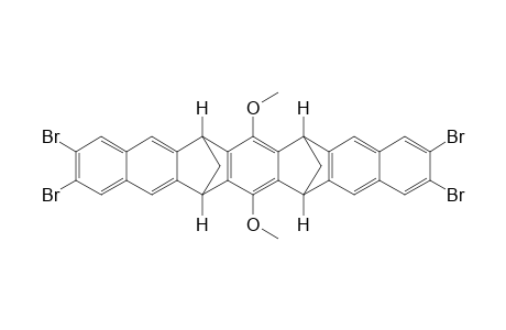 2,3,11,12-tetrabromo-7,16-dimethoxy-(6a,8a,15a,17a)-6,8,15,17-tetrahydro-6,17:8,15-dimethanoheptacene