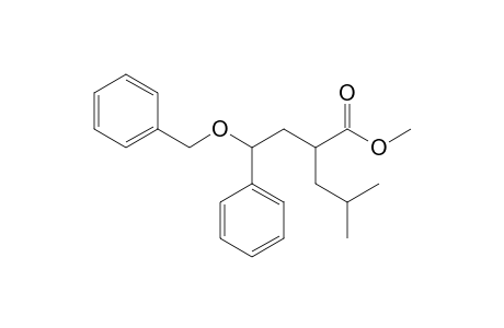 Methyl 2-(2-benzyloxy-2-phenylethyl)-4-methylpentanoate