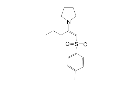 (E)-2-(1-Pyrrolidinyl)-1-tosyl-1-pentene