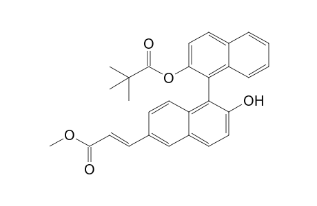 6-(2-Carbomethoxyvinyl)-2-hydroxy-2'-pivaloyloxy-1,1'-binaphthyl