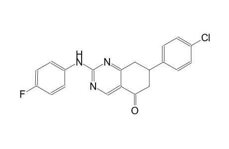 7-(4-chlorophenyl)-2-(4-fluoroanilino)-7,8-dihydro-5(6H)-quinazolinone