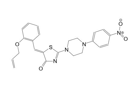 (5Z)-5-[2-(allyloxy)benzylidene]-2-[4-(4-nitrophenyl)-1-piperazinyl]-1,3-thiazol-4(5H)-one