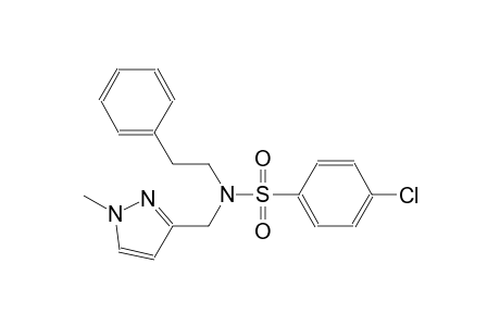 benzenesulfonamide, 4-chloro-N-[(1-methyl-1H-pyrazol-3-yl)methyl]-N-(2-phenylethyl)-