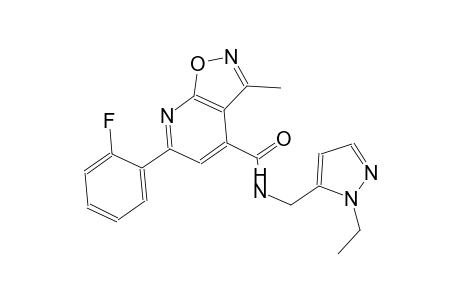 isoxazolo[5,4-b]pyridine-4-carboxamide, N-[(1-ethyl-1H-pyrazol-5-yl)methyl]-6-(2-fluorophenyl)-3-methyl-