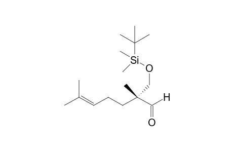 2-[(t-Butyl)dimethylsilyloxy]methyl]-2,6-dimethylhept-5-enal
