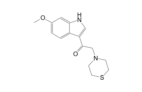 1-(6-methoxy-1H-indol-3-yl)-2-(4-thiomorpholinyl)ethanone