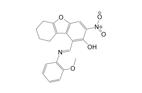 1-{(E)-[(2-methoxyphenyl)imino]methyl}-3-nitro-6,7,8,9-tetrahydrodibenzo[b,d]furan-2-ol