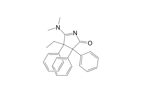 5-(dimethylamino)-4-ethyl-3,3,4-triphenyl-1-pyrrolin-2-one