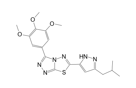[1,2,4]triazolo[3,4-b][1,3,4]thiadiazole, 6-[3-(2-methylpropyl)-1H-pyrazol-5-yl]-3-(3,4,5-trimethoxyphenyl)-