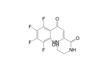 3-(3',4',5',6'-Tetrafluoro-2'-(hydroxybenzoylmethylene)-piperazin-2-one