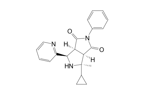 Pyrrolo[3,4-c]pyrrole-1,3(2H,3aH)-dione, 4-cyclopropyltetrahydro-4-methyl-2-phenyl-6-(2-pyridinyl)-, (3a.alpha.,4.alpha.,6.beta.,6a.alp ha.)-