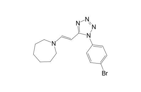 1-((E)-2-[1-(4-Bromophenyl)-1H-tetraazol-5-yl]ethenyl)azepane