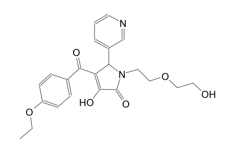 4-(4-ethoxybenzoyl)-3-hydroxy-1-[2-(2-hydroxyethoxy)ethyl]-5-(3-pyridinyl)-1,5-dihydro-2H-pyrrol-2-one