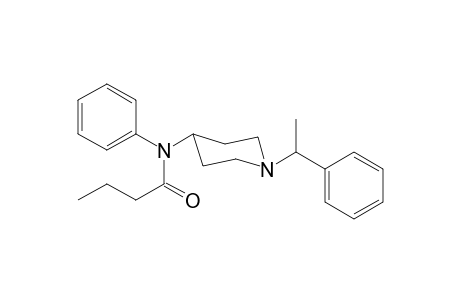 N-Phenyl-N-[1-(1-phenylethyl)piperidin-4-yl]butanamide