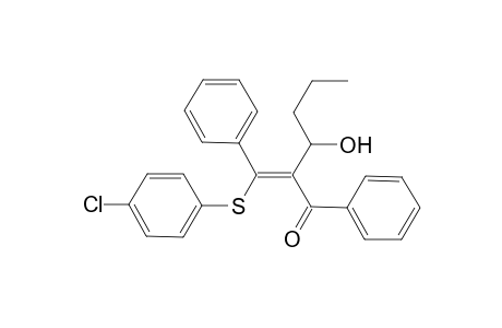 (Z)-3-Hydroxy-1- phenyl-2-[phenyl(4-chlorophenylthiomethylene)]hexan-1-one