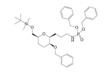 2,6-Anhydro-5-O-benzyl-9-{[bis(benzyloxy)phosphoryl]amino}-1-O-[tert-butyl(dimethyl)silyl]-3,4,7,8,9-pentadeoxy-D-arbino-nonitol