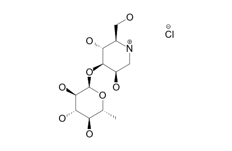 1,5-DIDEOXY-3-O-(6-DEOXY-ALPHA-D-GLUCOPYRANOSYL)-1,5-IMINO-D-MANNITOL-HYDROCHLORIDE
