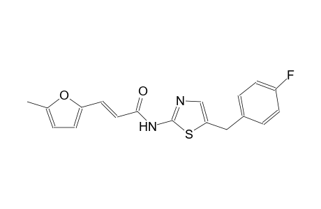 (2E)-N-[5-(4-fluorobenzyl)-1,3-thiazol-2-yl]-3-(5-methyl-2-furyl)-2-propenamide