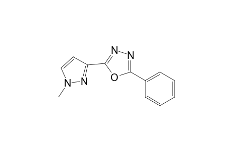 1,3,4-Oxadiazole, 2-(1-methylpyrazol-3-yl)-5-phenyl-