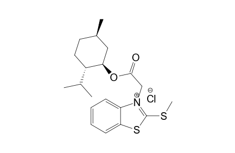 3-(2-(((1R,2S,5R)-2-isopropyl-5-methylcyclohexyl)oxy)-2-oxoethyl)-2-(methylthio)benzo[d]thiazol-3-ium chloride