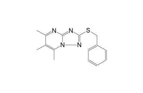 2-Benzylsulfanyl-5,6,7-trimethyl-[1,2,4]triazolo[1,5-a]pyrimidine