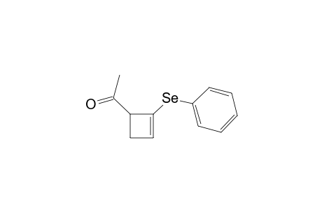 1-(2-phenylselanylcyclobut-2-en-1-yl)ethanone