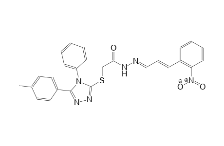acetic acid, [[5-(4-methylphenyl)-4-phenyl-4H-1,2,4-triazol-3-yl]thio]-, 2-[(E,2E)-3-(2-nitrophenyl)-2-propenylidene]hydrazide
