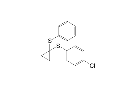 1-Chloranyl-4-(1-phenylsulfanylcyclopropyl)sulfanyl-benzene