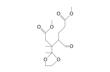 Methyl (4S,5S)-4-formyl-5-(methoxycarbonyl-methyl)-5-methyl-6-oxo-heptanoate ethylene ketal