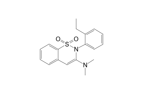 2-(2-Ethylphenyl)-3-dimethylamino-2H-1,2-benzo[e]thiazine 1,1-dioxide